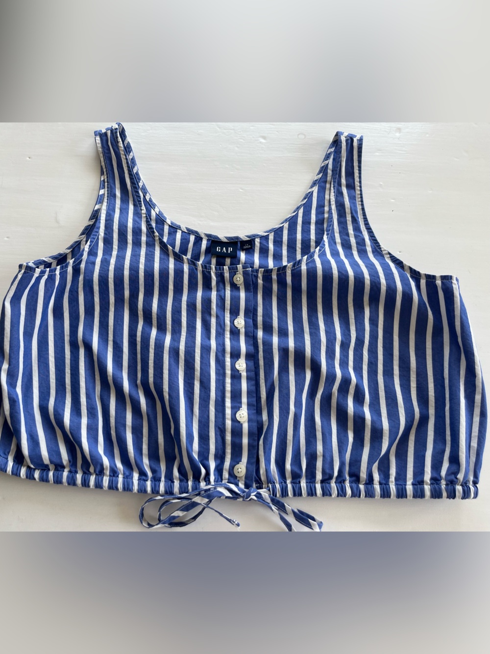 Gap Cropped Sleeveless Blouse Size XL - Picture 2 of 7